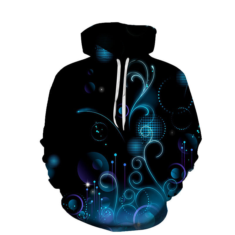 Digital Printed Sports Sweatshirt Hoodie Men And Women Couples Loose Baseball Uniforms