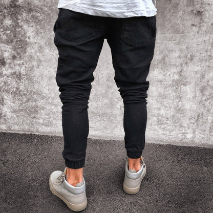 Jeans Men's, fashion Explosive Light Blue Skinny