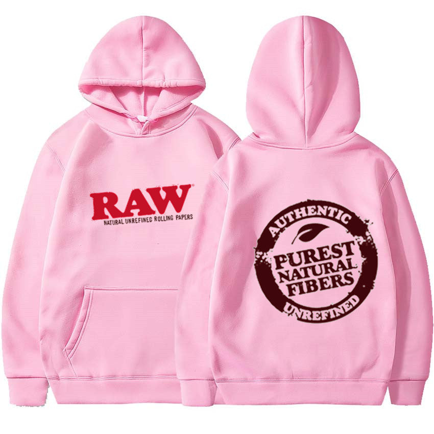 Printed Pullover Long Sleeve Youth Trend Hooded Collar Sweatshirt