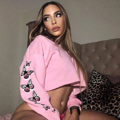 Long sleeve printed sweatshirt